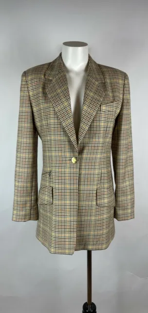 CLASSIC 1990'S VINTAGE BURBERRY BURBERRY'S OF LONDON Plaid Wool Jacket ...