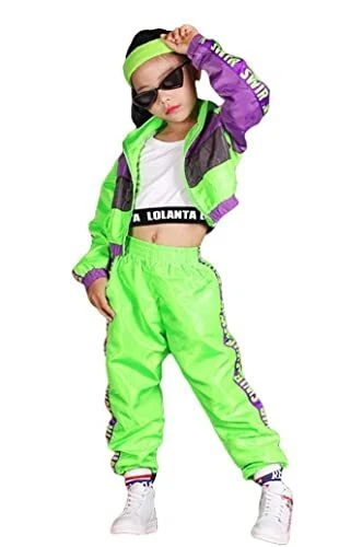 LOLANTA Girls Dance Clothing Set, Hip Hop Modern Jazz Team Performance