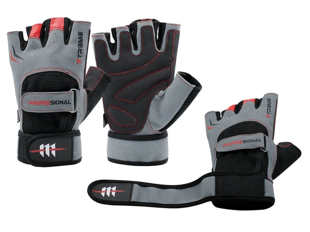 Weight Lifting Padded Palm Gloves Fitness Body Building Gym Training Cycling