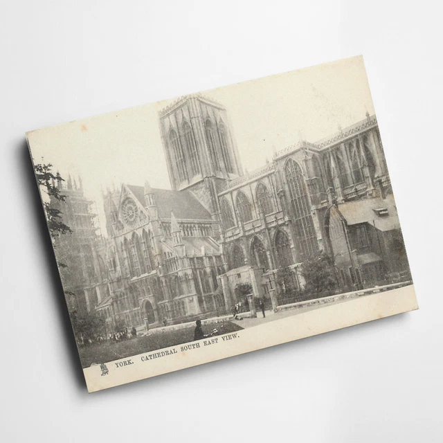 A3 DRUCK - Vintage Yorkshire - York. Kathedrale Südostansicht