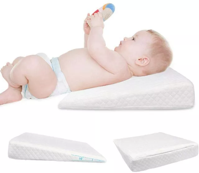 Baby Wedge Pillow Anti Reflux Colic Cushion Flat Head Foam For Pram Crib Cot Bed