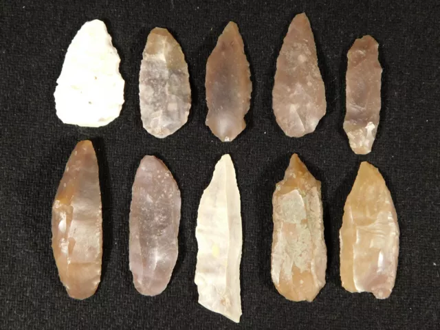 Big Lot of TEN! Authentic Neolithic Artifacts From Borj Sud Morocco 8.13