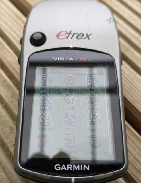 Garmin eTrex Vista HCx, with mounts and memory card