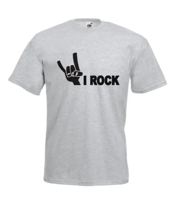 I ROCK MUSIC BAND CHITARRA Uomo Donna Divertente T-shirt Compleanno Regalo di Natale