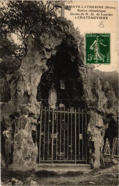 CPA AK Ste-CATHERINE Station climaterique Grotte de LOURDES a Chateau (572424)