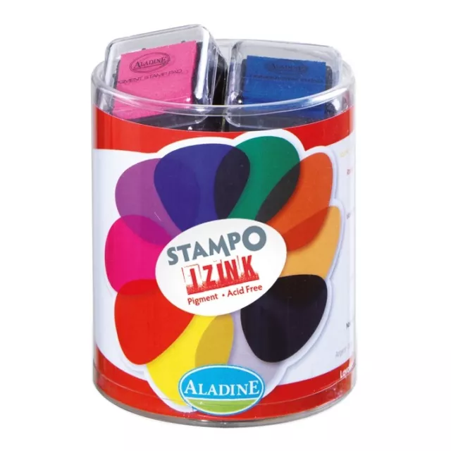 Aladine IZINK Pigment Stempelkissen Prima 10tlg.