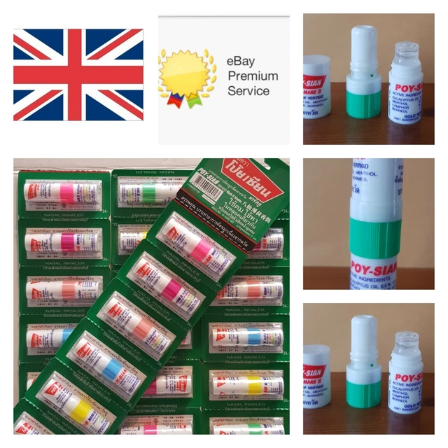 Nasal Inhaler Poy Sian Mark II  Clears Blocked Nose FAST 1,2,3,4,5,6,12 UK Stock