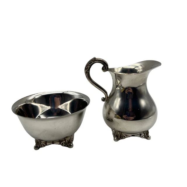 VINTAGE ONEIDA SILVER Plate on Copper Milk Jug & Sugar Bowl £10.00