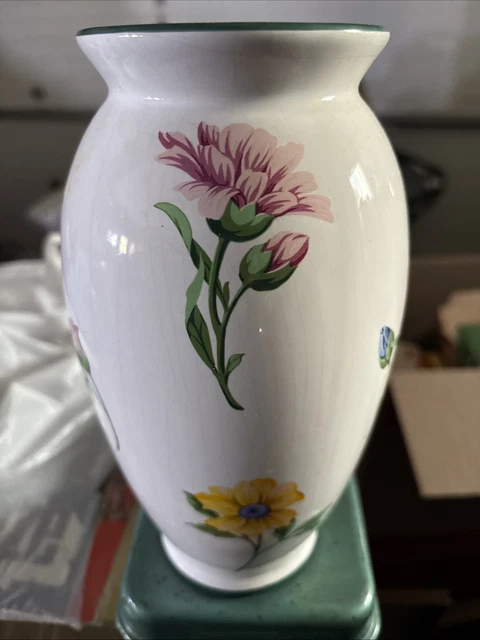 TIFFANY AND CO Porcelain Vase Multi Colored Hand Painted