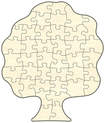 Gadpiparty 4 Sets Blanko-Puzzle Zum Bemalen – Weiße Puzzleteile Für DIY, Basteln & Kinder