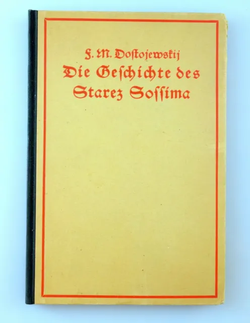 Dostojewskij DIE GESCHICHTE DES STAREZ SOSSIMA, W.Masjutin EA 1922 Dostojewski