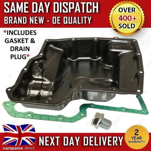 FORD TRANSIT MK6 Mk7 Mk8 Custom 2.0 2.2 Fwd Oil Sump Pan + Plug