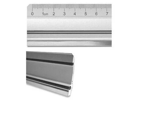 Aluminiumlineal - Schneide- Lineal mit Stahlkante 70 cm 2