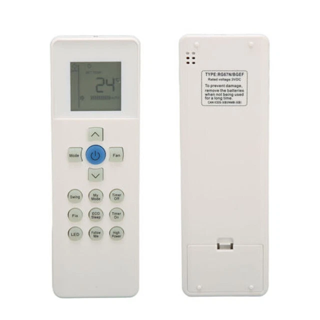 2Pcs Replace RG67N/BGEF Air Conditioning Remote Control For Carrier RG67N/BGEF