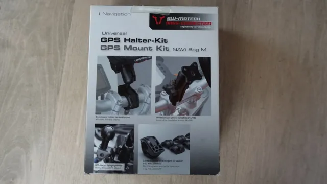Universal GPS-Halter Kit mit Navi Bag für das Motorrad SW-Motech 3