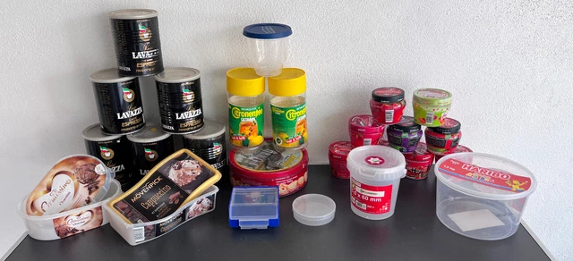 Sortiments Set 25 Teilig Kunststoff Boxen Dosen Behälter Kaffeedosen Kleinteile