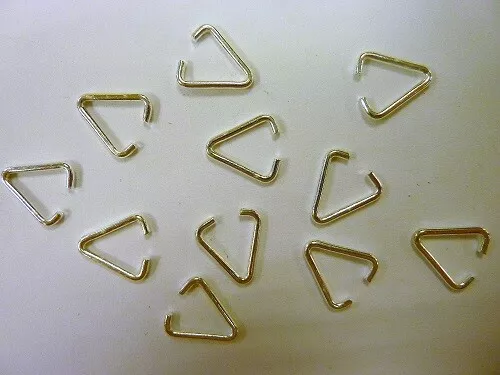 Silver Plated Triangle Jump Ring 10mm - Pack of 100 Jewellery Findings