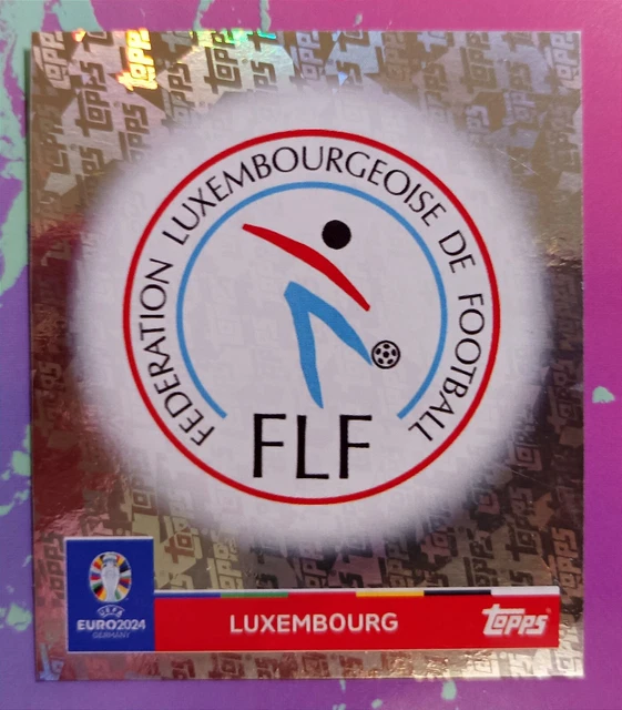 EM2424 🔴TOPPSEURO 2024 + 🌸 Sticker Parallel Topps Foil + Logo Lux 1 🔴