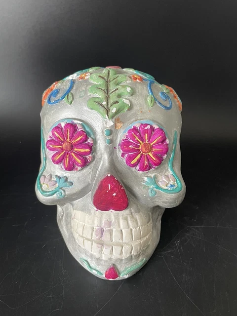Day Of The Dead/ Sugar Skull /Dia De Los Muertos Resin Heavy