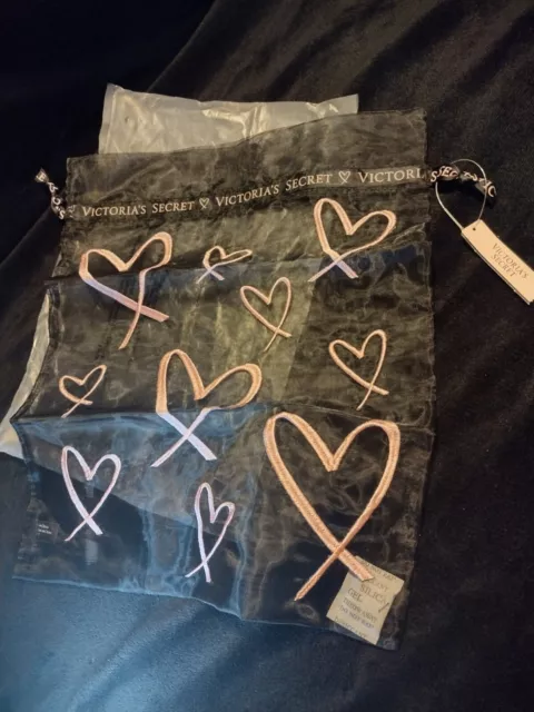 Victorias Secret Mesh Drawstring Garment Bag NWT 14"x 11.5".