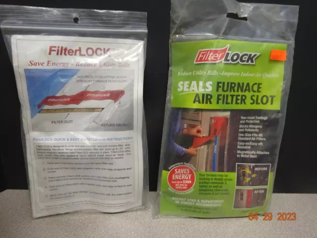 Lot of 2, Build Right, Magnetic FilterLock Set Filter Slot Seal for 1/4” Filters