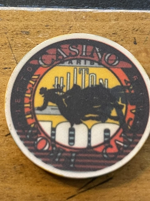 $100 Caribe Hilton San Juan Puerto Rico Casino Chip Overprinted!