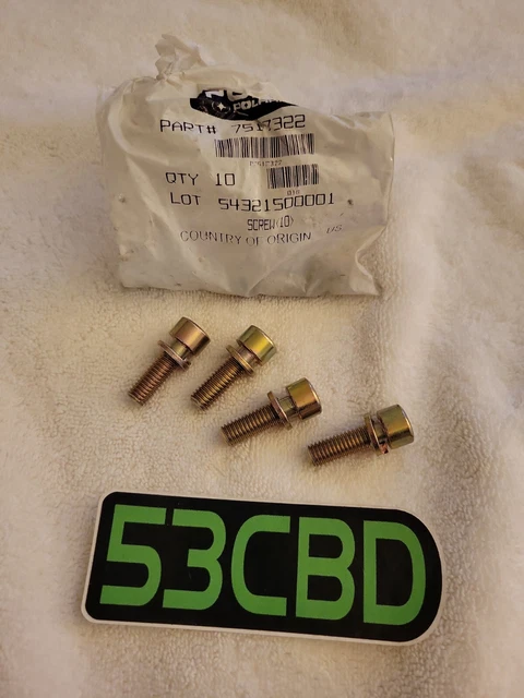 OEM Polaris! 4 Exhaust Manifold Bolts Studs Screw for Polaris 7517322 / 7518984