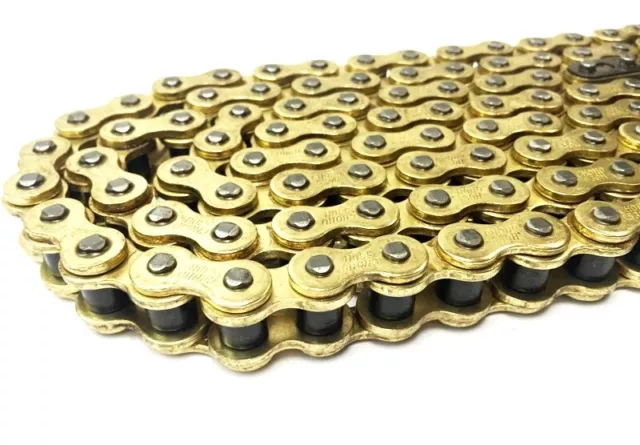 New Heavy Duty Non O Ring Gold Chain 520 x 130 Links Motocross Enduro 2