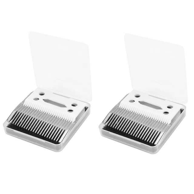 4 pezzi sostituzione capelli lama ceramica metallo fondo per ScherW5F2