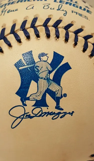 Joe DiMaggio New York Yankees Commemorative Rawlings Official AL Budig Baseball