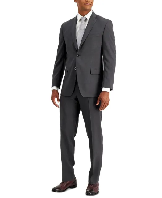 Marc New York by Andrew Marc Men's Modern-Fit Suit Jacket 44S Charcoal Grey