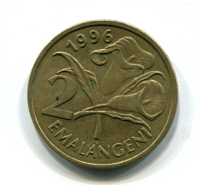 1996 Swaziland 2 Emalangeni Coin (b405)