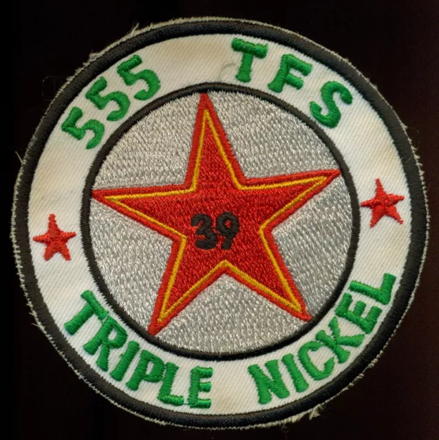 USAF 555th Tactical Fighter Squadron 39 Mig Kills Patch S-12