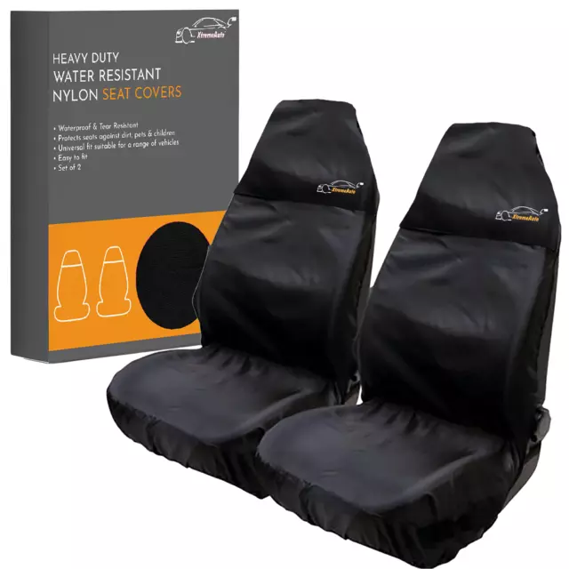 Xtremeauto Front Seat Covers Universal Car Van Waterproof Protector Anti-dust UK