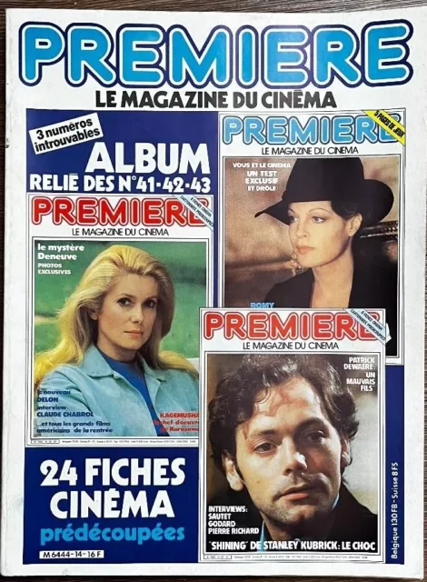 Album relié du magazine PREMIERE (n° 41-42-43) - année 1980