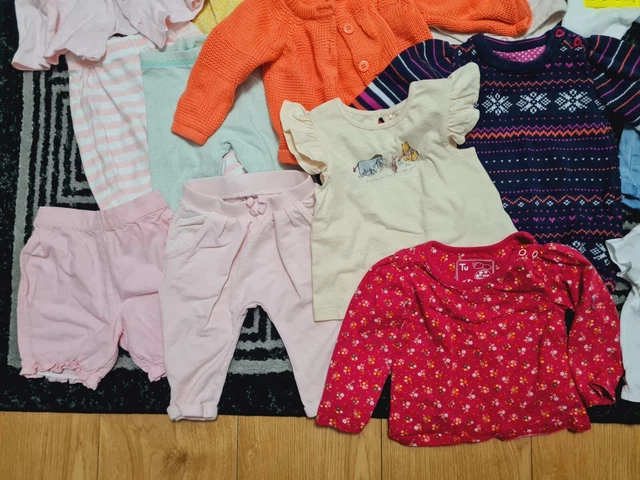 #A89💜 Huge Bundle Of Baby Girl Clothes 0-3-6months NEXT GEORGE TED.B ELLE FRED& 3