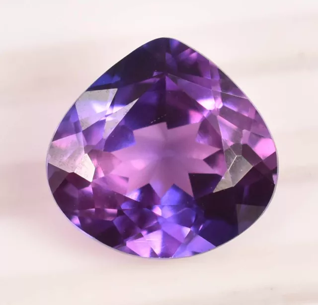 Natural 7.15 Ct Purple/Pink Sapphire Pear Cut AAA+ Unheated Loose Gemstone