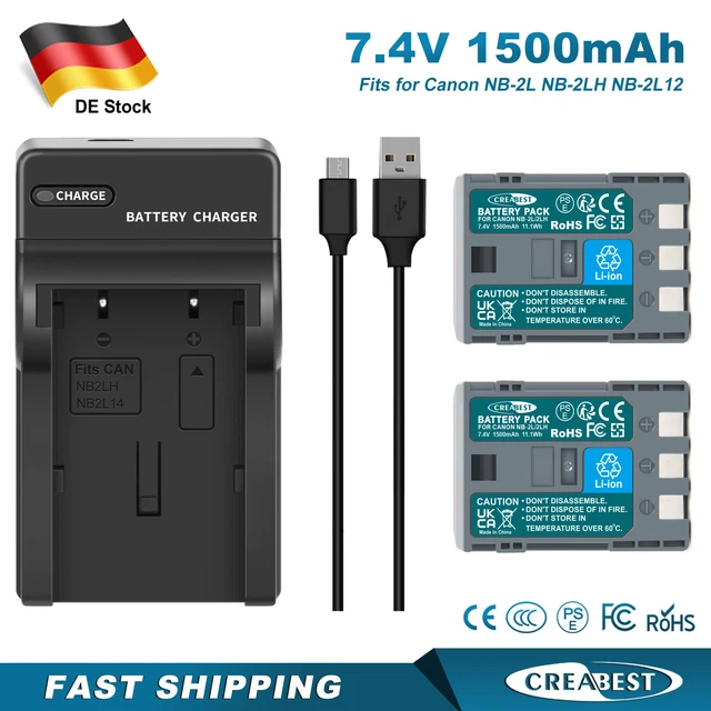 Batteria Per Canon PowerShot IXUS 185/285 HS - NB-11L, 3.7V 600mAh, 2 Pezzi, Compatibile E Affidabile - Foto 8