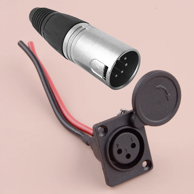 BATTERY CHARGER PORT 3 Pin Connector Jack Socket Fit For E-Scooter ...