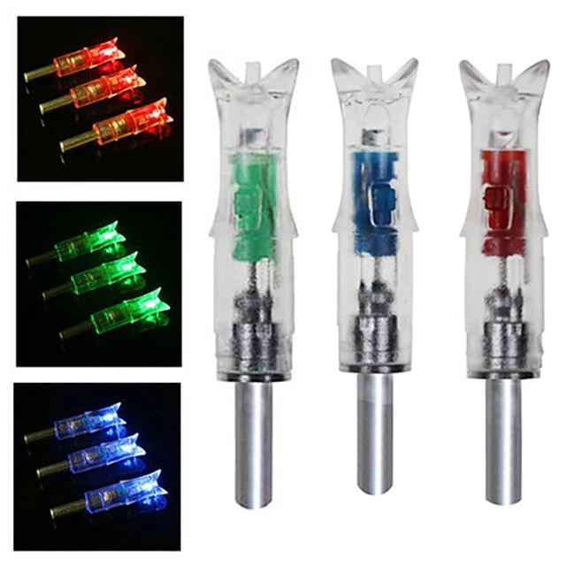 6Pcs Automatically Archery Arrow Lighted Nock for ID 6.2mm/7.62mm Crossbow Bolt 2