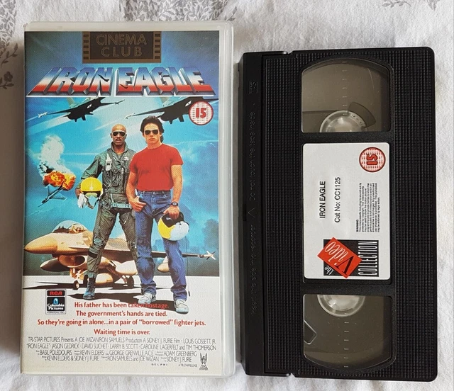 IRON EAGLE (VHS) 1986 Louis Gossett Jr + Jason Gedrick + Shawnee Smith
