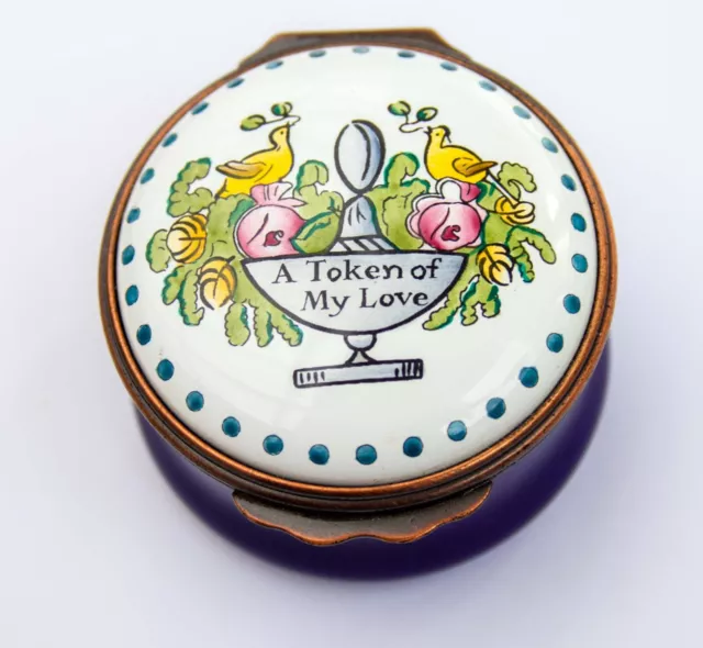 Halcyon Days Enamels A Token Of My Love Enamel Box