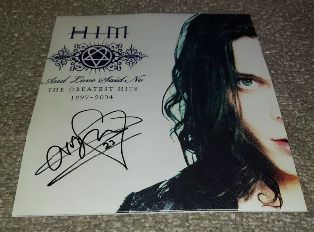 AUTOGRAPHED SIGNED VILLE VALO OF HIM H.I.M. PRETENDING DIGIPAK CD