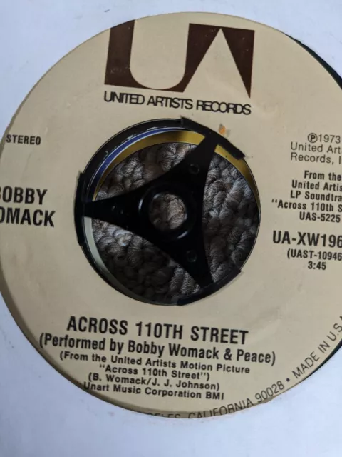 Bobby Womack Across A 110 Street Classic Rare Track On 45!