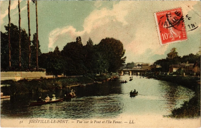 CPA Joinville vue s ur le Pont et l'Ile Fanac (1347946)
