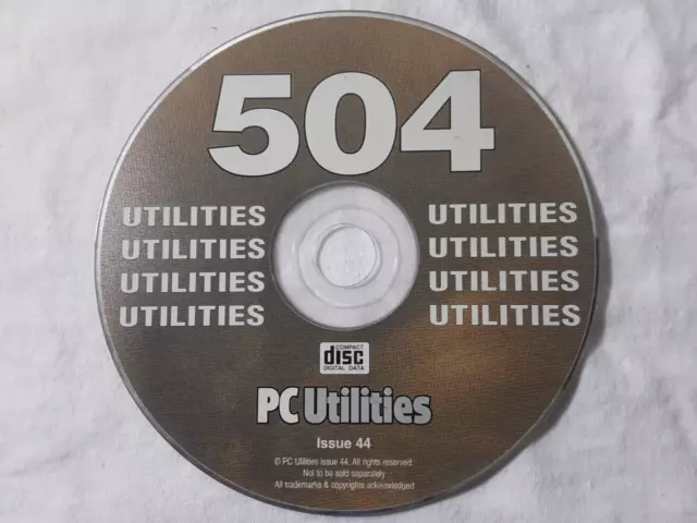 2003 CD-ROM utilidades de PC #44 - 504 utilidades envío gratuito raro de colección