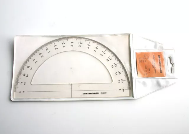 Rumold 1532/20 Halbkreis Winkelmesser 180° Halbkreiswinkelmesser 200mm