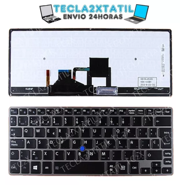 teclado para portatil toshiba portege G83C000E53CB español retroiluminado