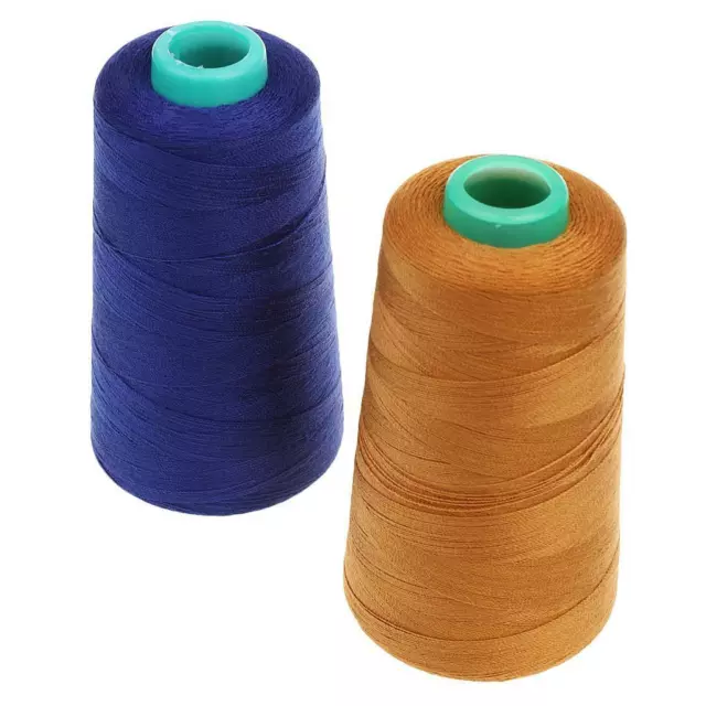 2X 100% Polyester Nähgarns pulen 3000 Yards/1 Garn spule, 20S/2 Allzweck