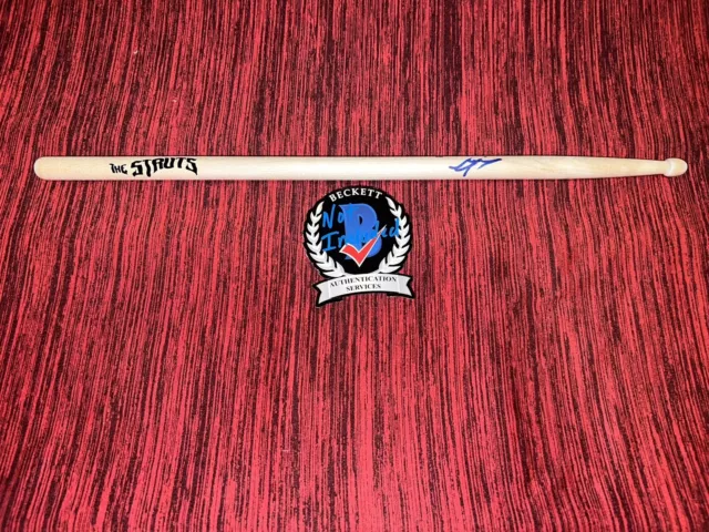Gethin Davies Signed Drumstick The Struts Drummer Beckett